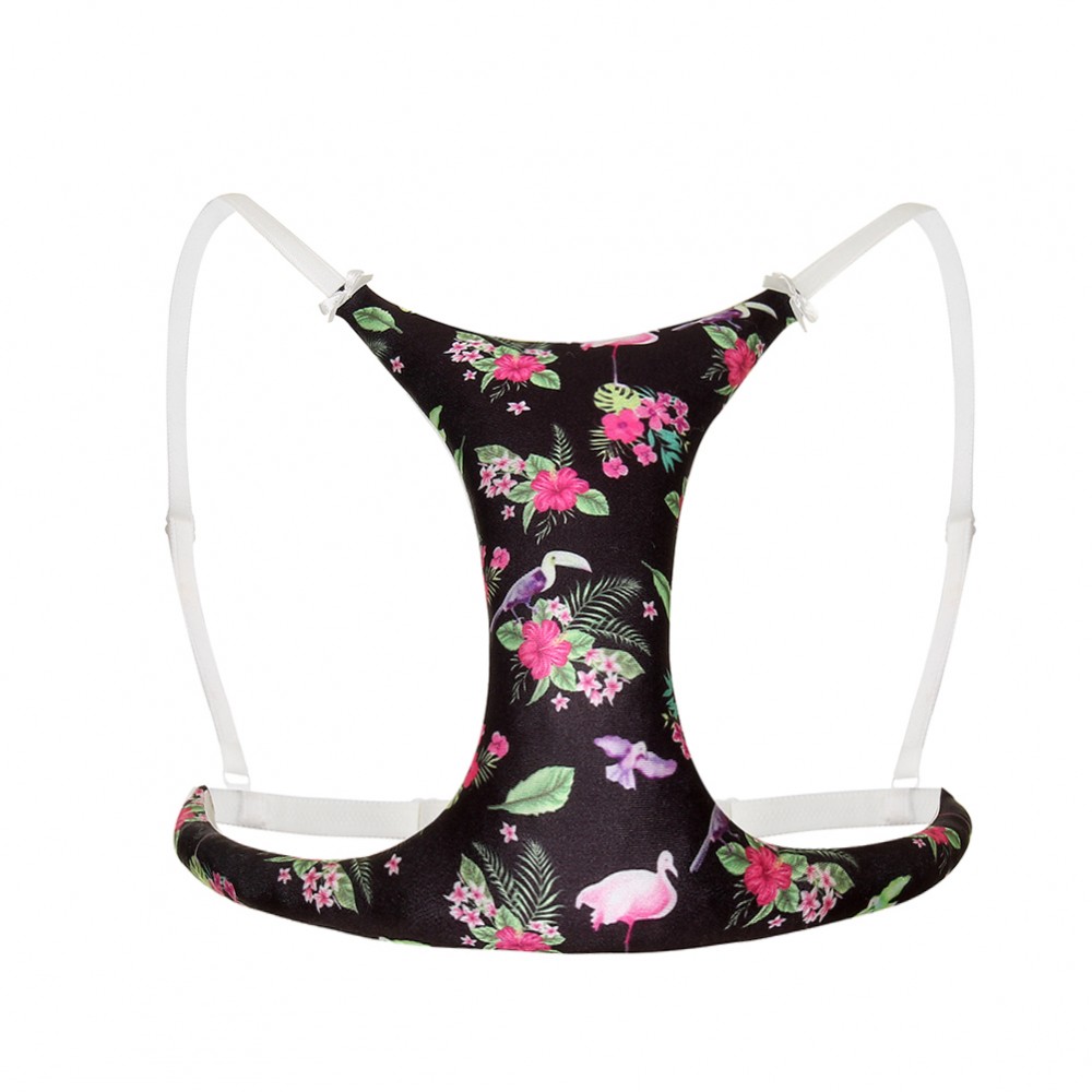 Classic Wrinkle Preventer Flower Pattern Breast Support Pillow